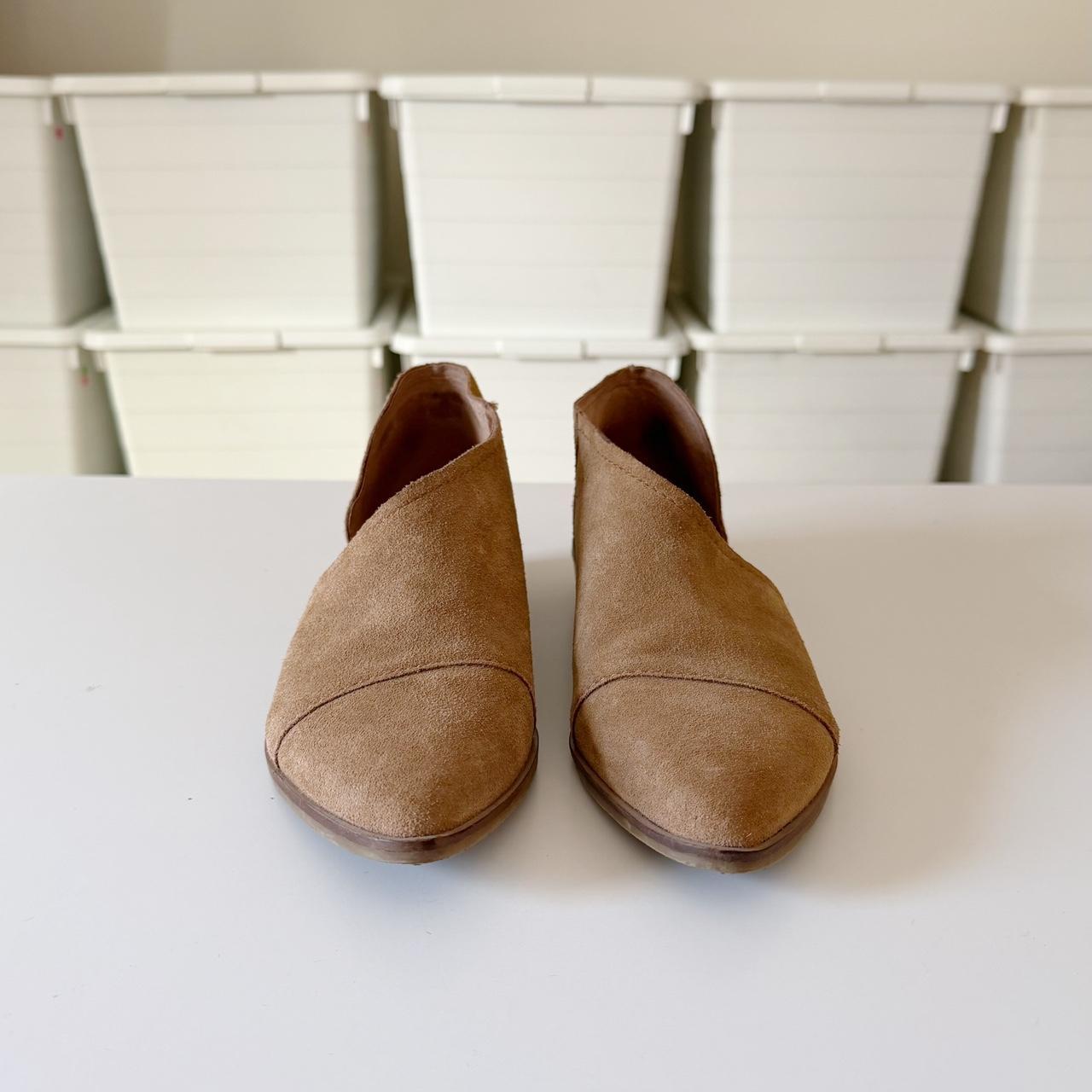 Crown Vintage Shay Suede D’Orsay Flat Ankle Boot Size 6.5