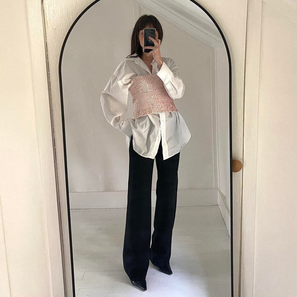 Hugo Buscati Collection Vintage 90s Sequin Tube Top Size 4