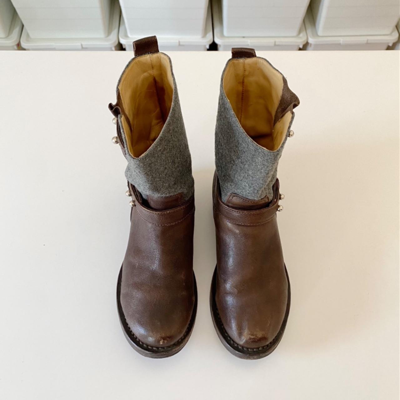 Rag & Bone Leather Mid-Calf Moto Biker Boots Size 6