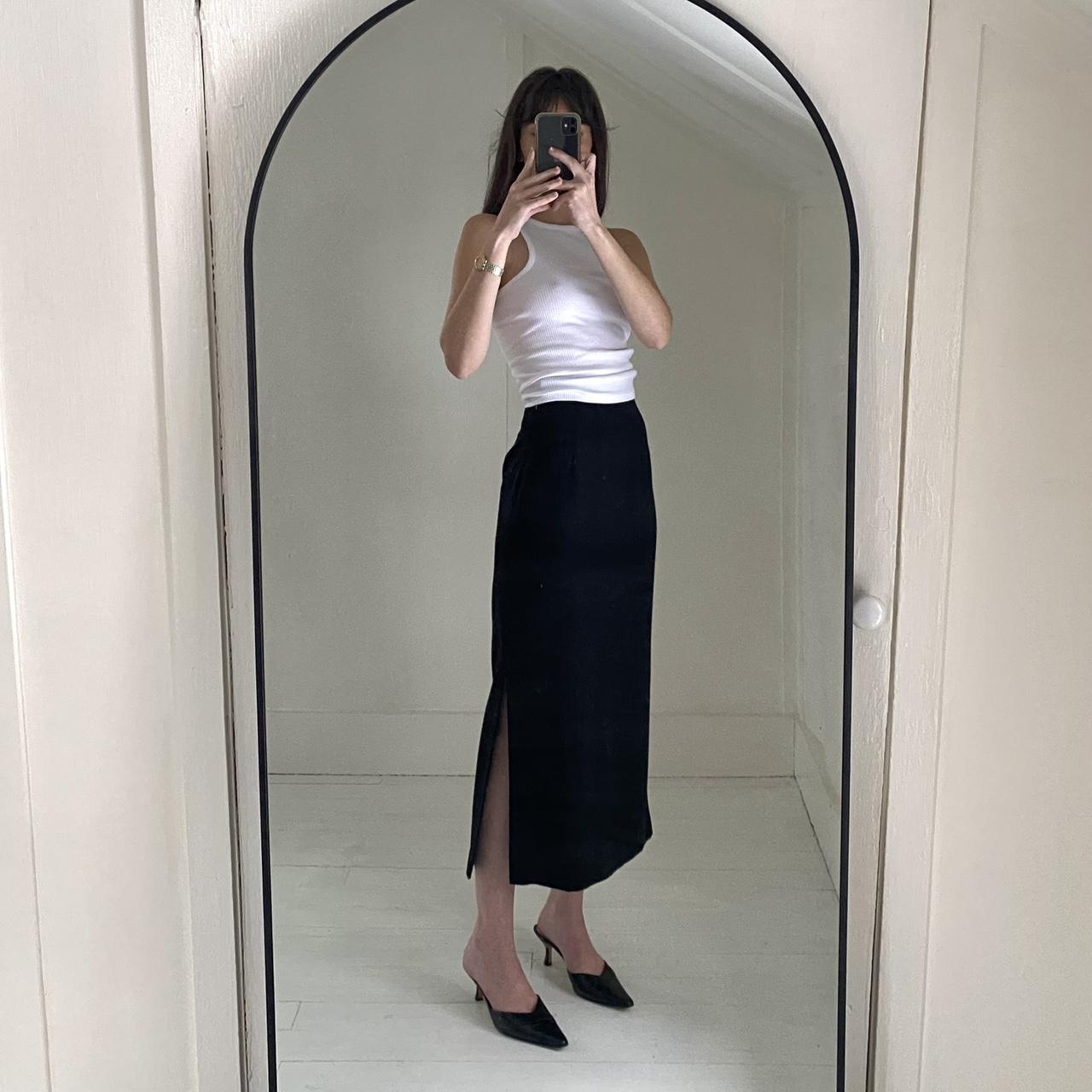 Valerie Stevens Vintage 80s Wool Midi Skirt Size 2P