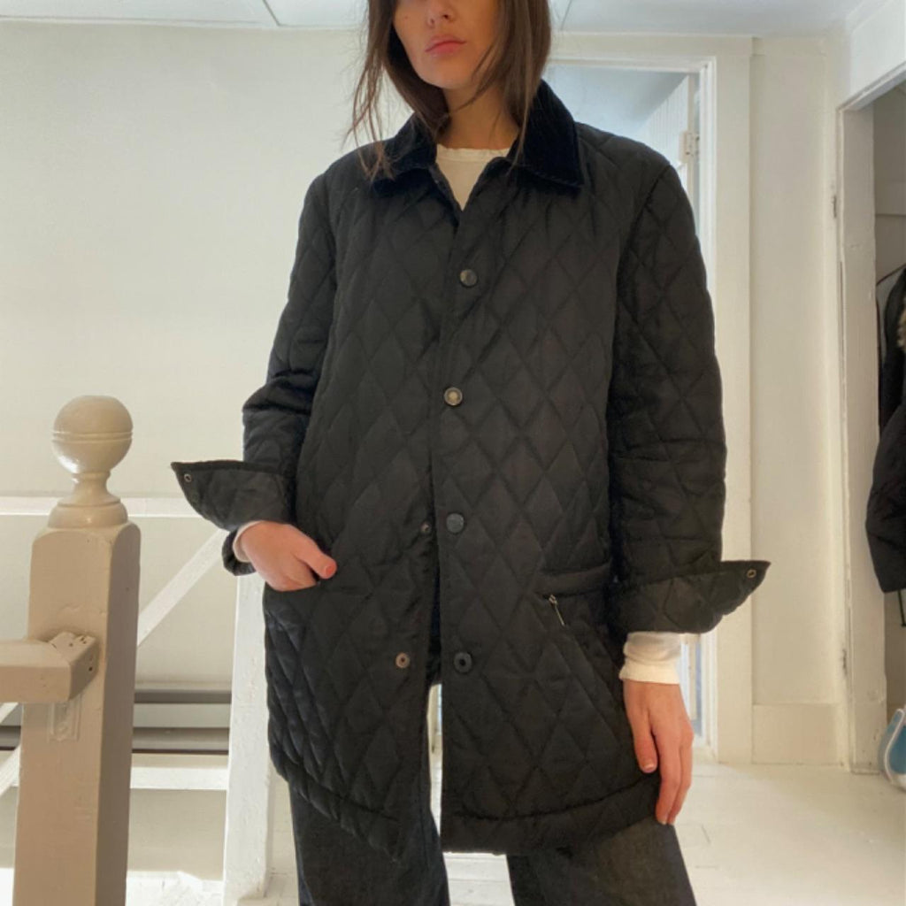 DKNY Jeans Vintage Y2K Quilted Barn Jacket Size P