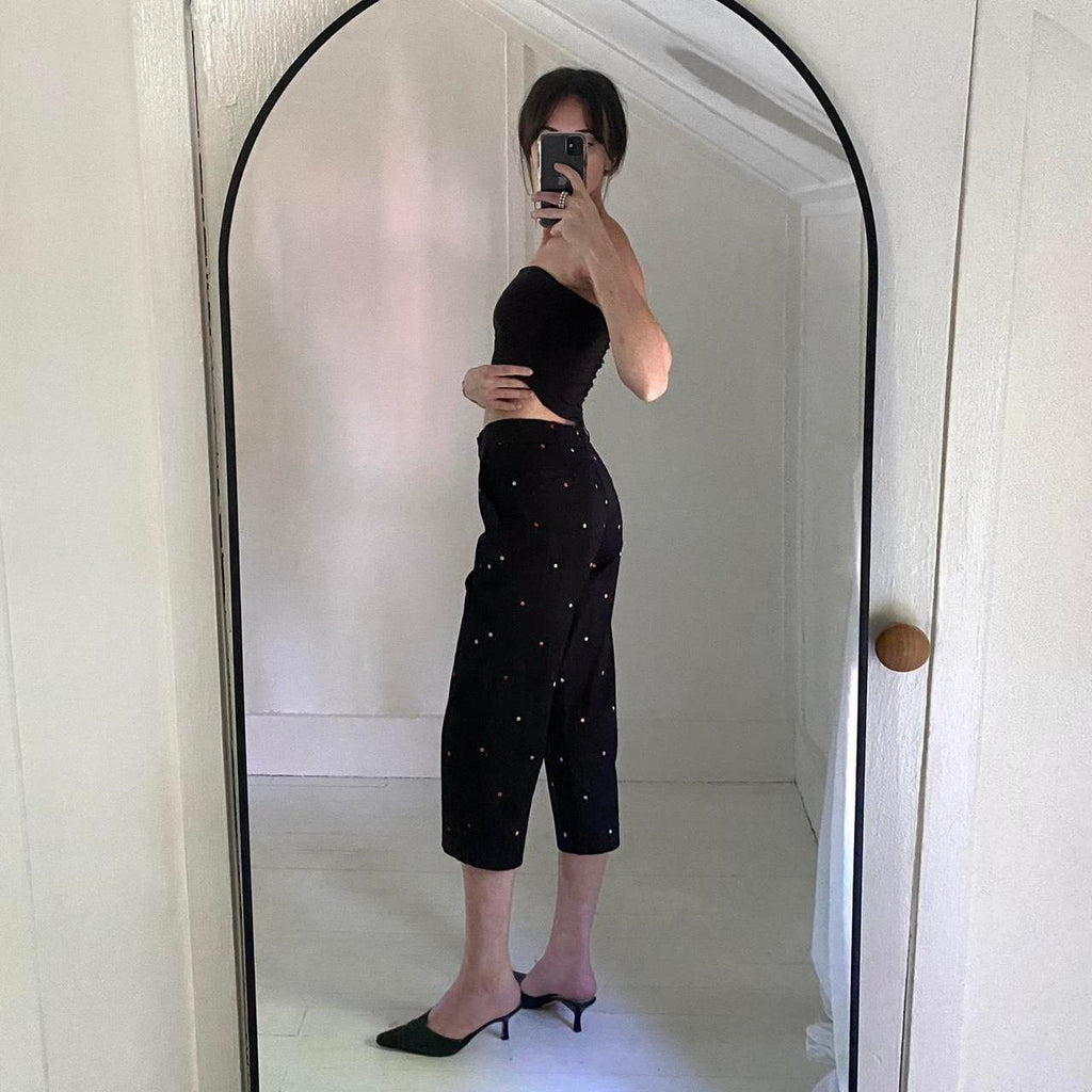 Briggs New York Rainbow Polka Dot Capri Pants Size 4P