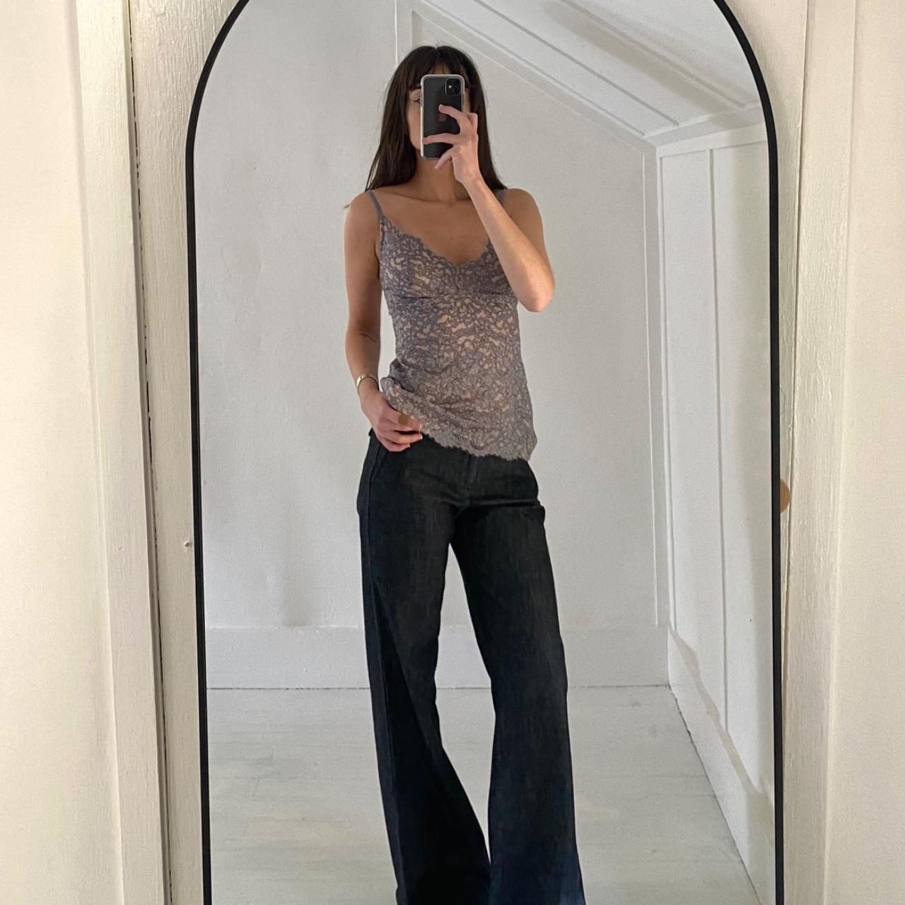 Cosabella Pret A Porter Lace V Neck Camisole in Incenso/Stone Size M