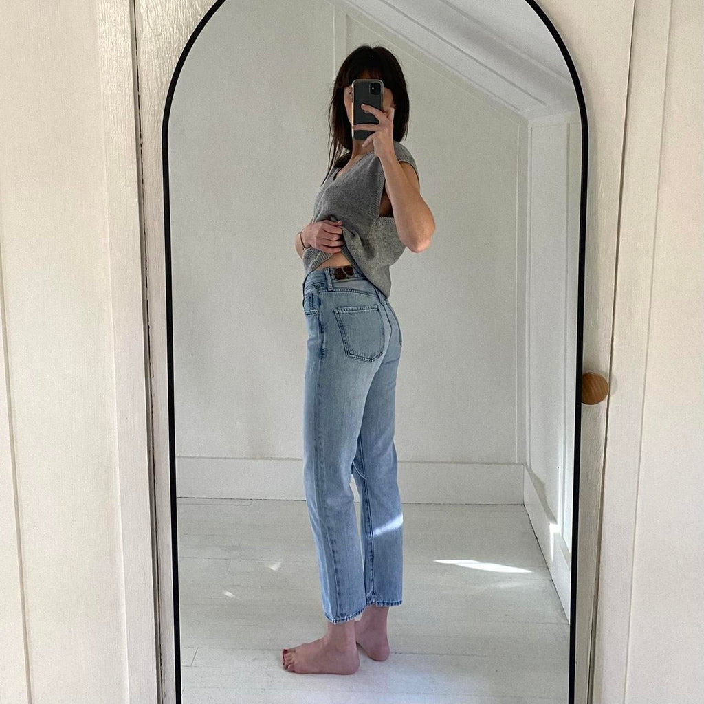 Citizens of Humanity McKenzie Distressed Curved Straight Jeans Blazing Star 24