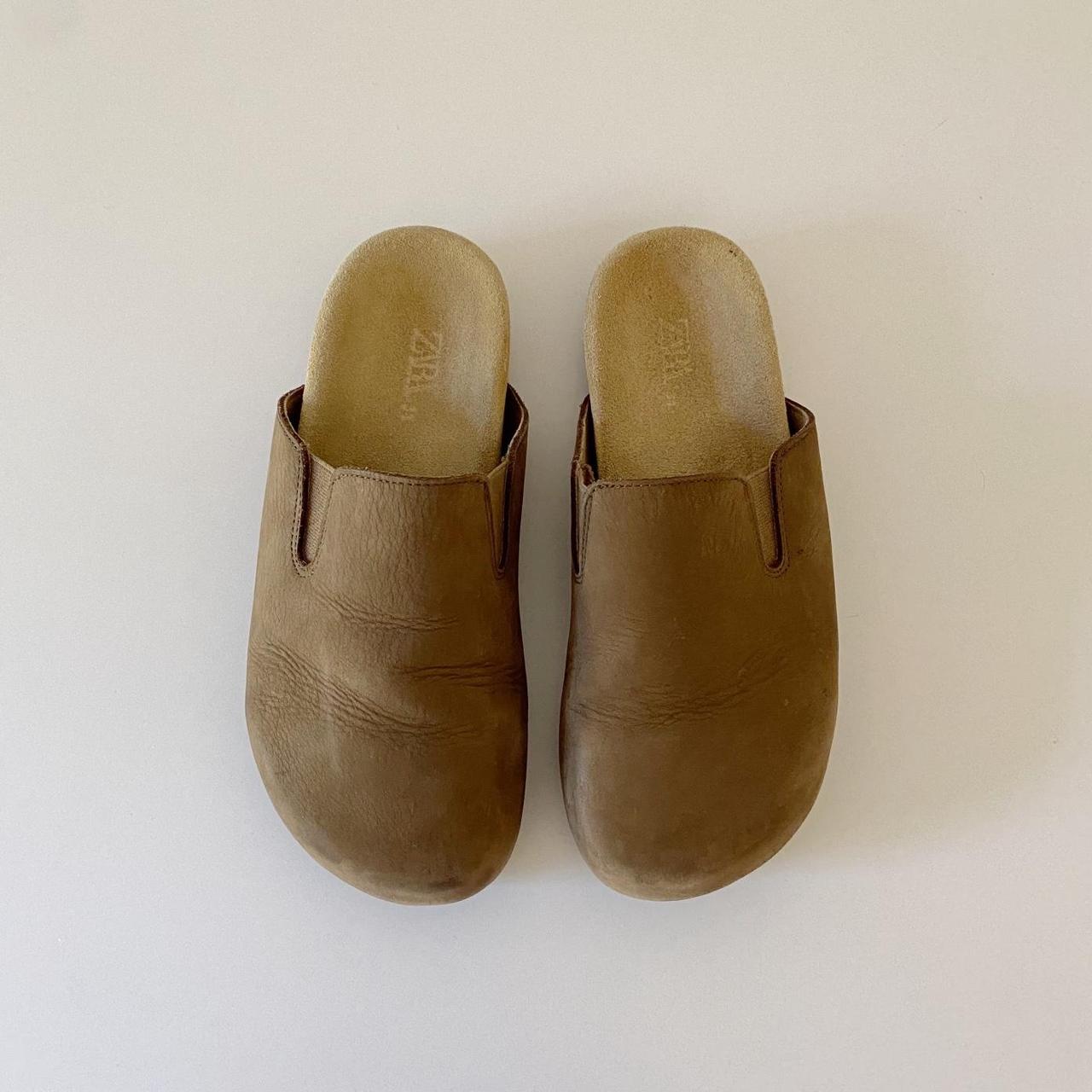 Zara Suede Clogs Size EU 34