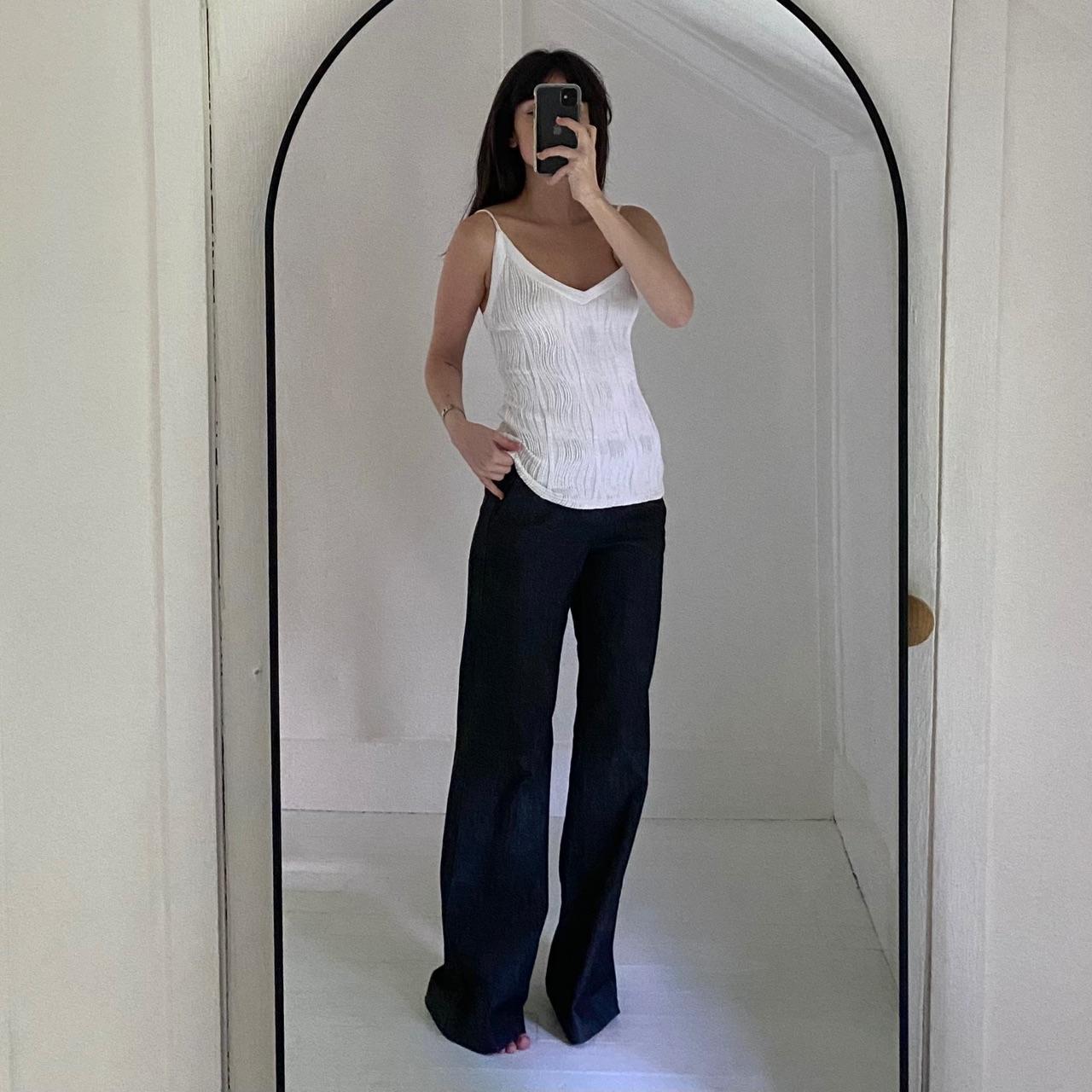 Rayure Paris Vintage Y2K Pleated Tank Top Size 5