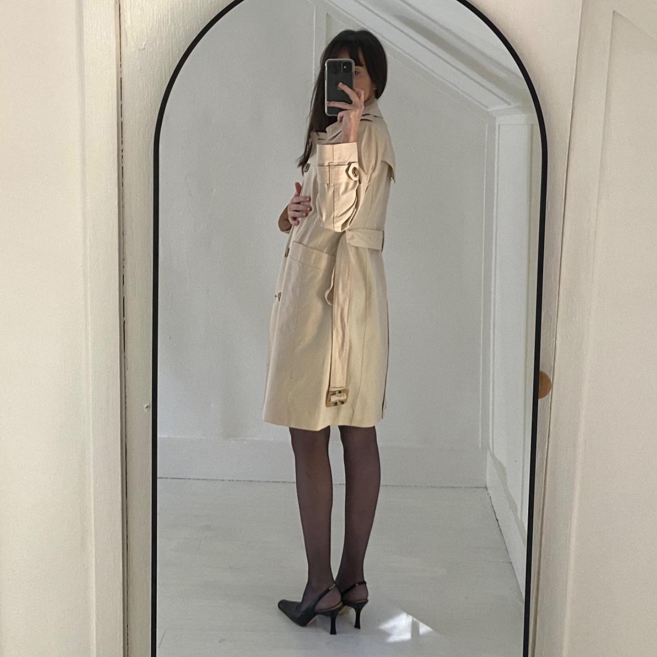 London Fog Double Breasted Trench Coat Size PXS