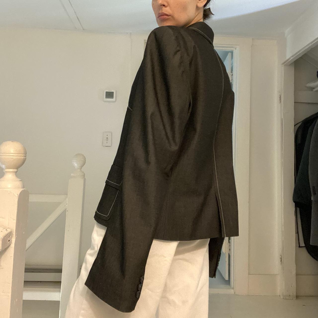 Calvin Klein Vintage 90s Contrast Stitch Blazer Jacket Size M