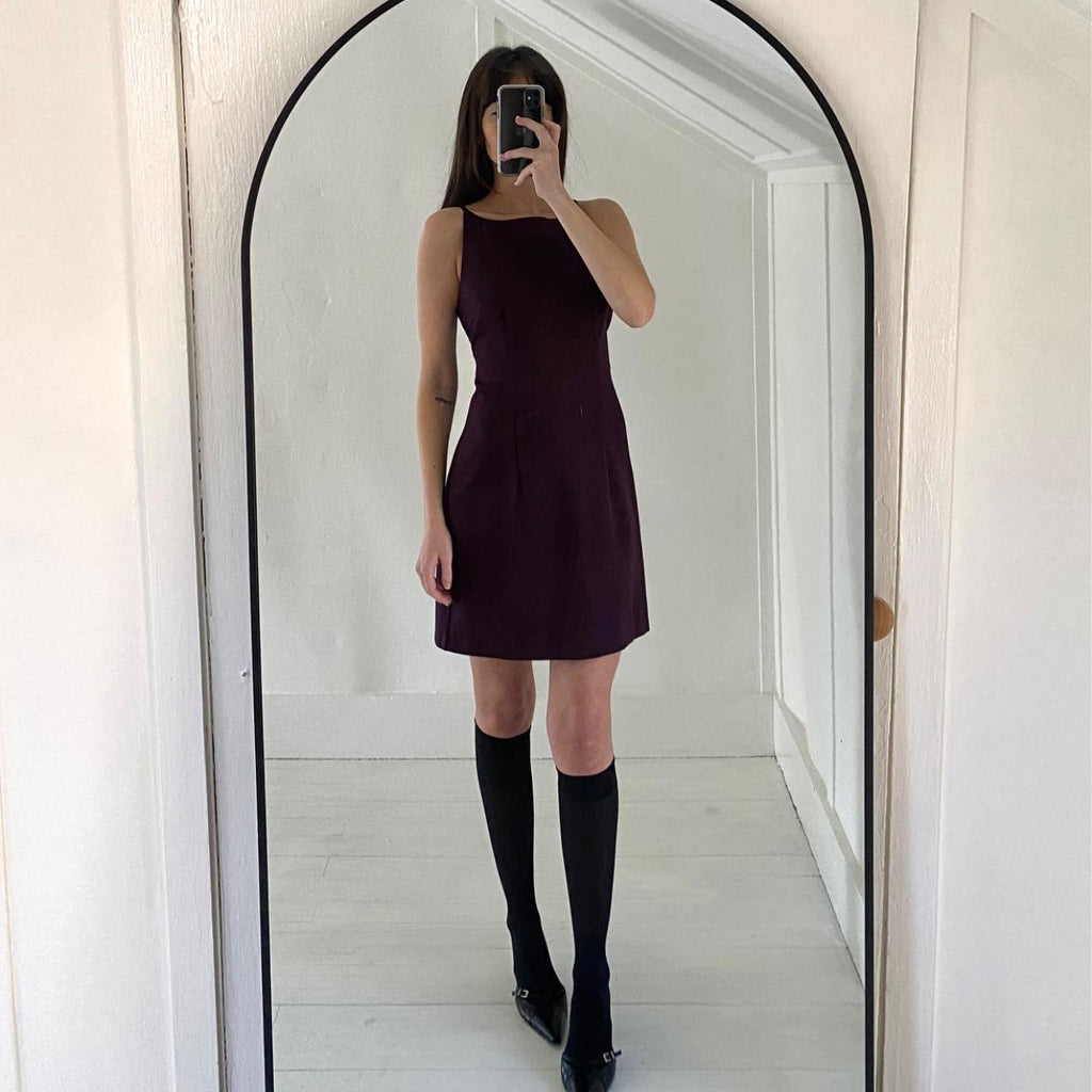 XOXO Vintage Y2K Boat Neck Mini Dress Size 7