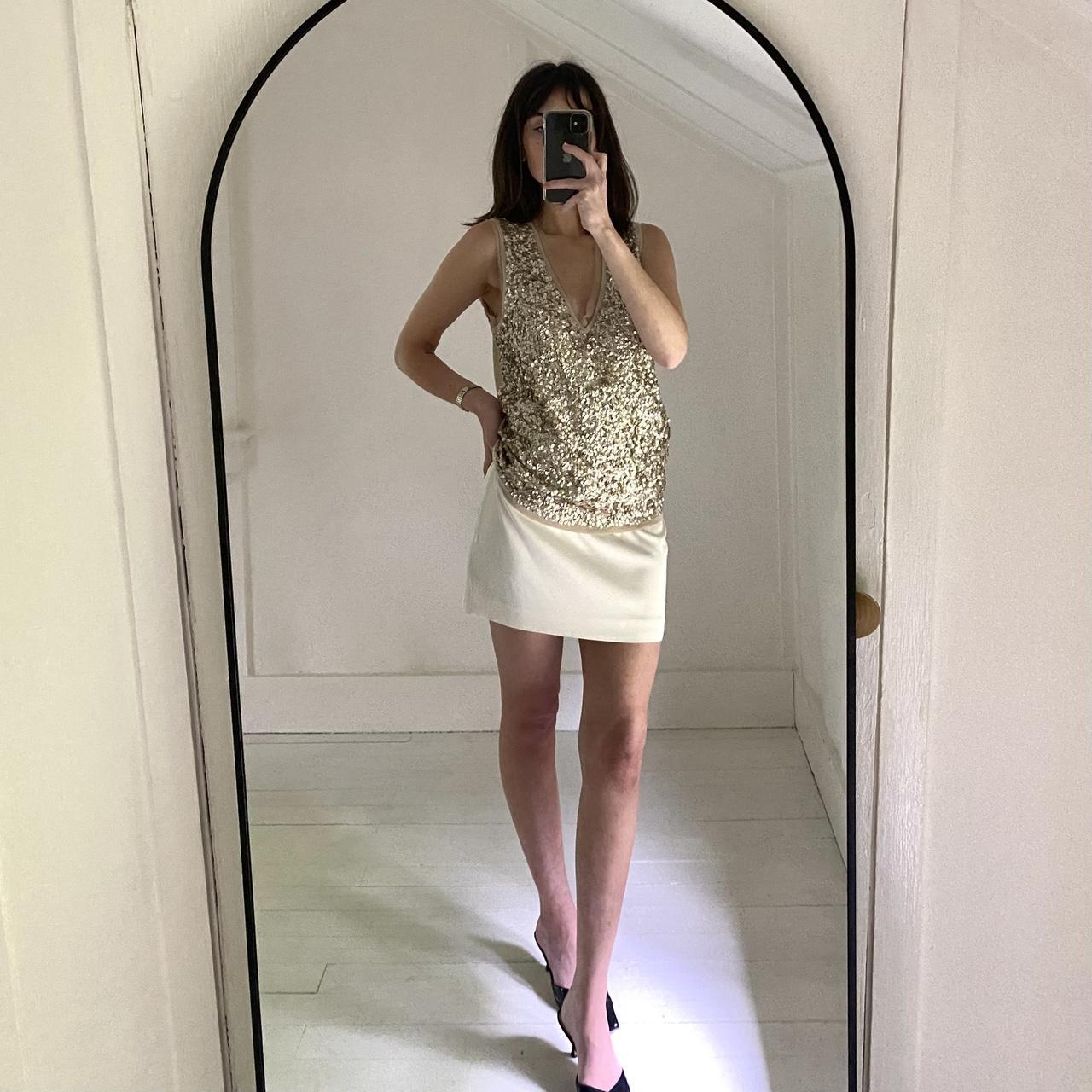 J. Crew Y2K Merino Wool Sequin Top NWT Size M