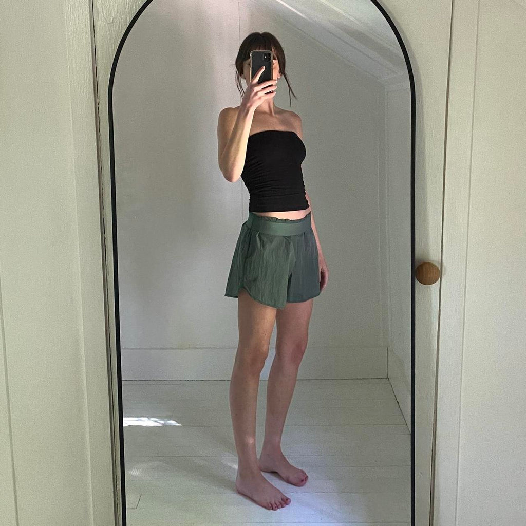 Lolë Pace Power Nylon Anorak Shorts in Marlin Blue NWT Size S