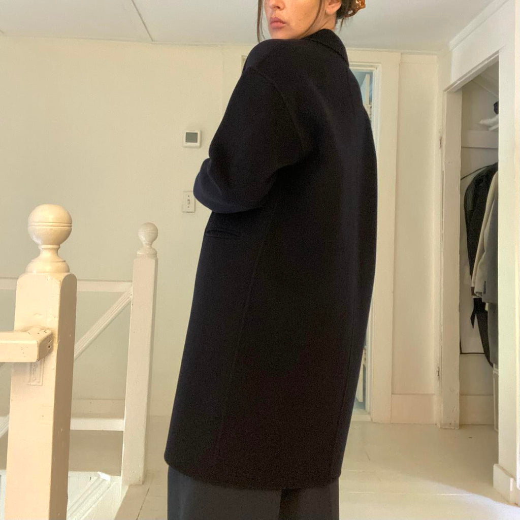 Italic Wool Cashmere Cocoon Coat Size S