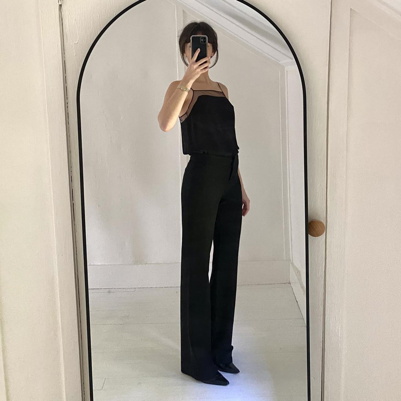 Babaton / Aritzia Sheer Mesh Trim Camisole Top Size XS