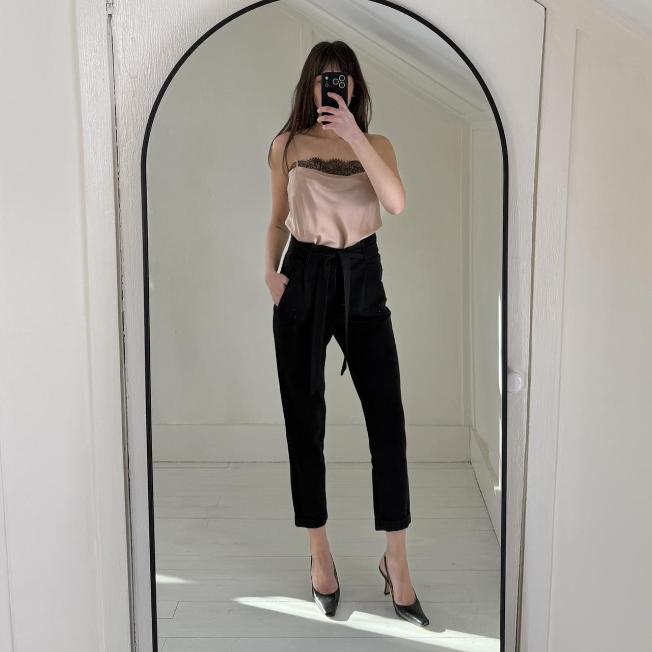 Cami NYC Romy Silk Satin Lace Trim Camisole Bodysuit in Rose Dust Size XS