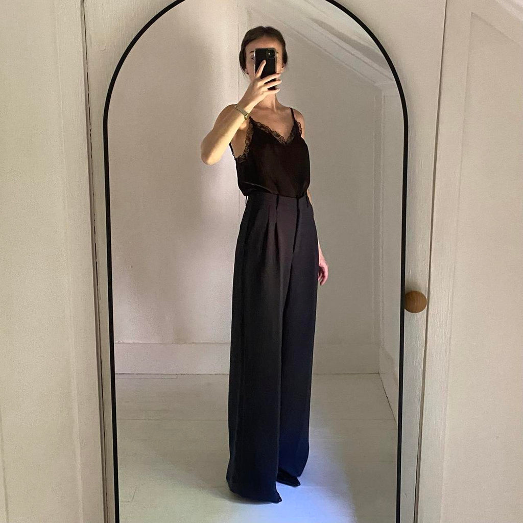 La Petite Étoile Paris Lace Trim Satin Camisole Size 1