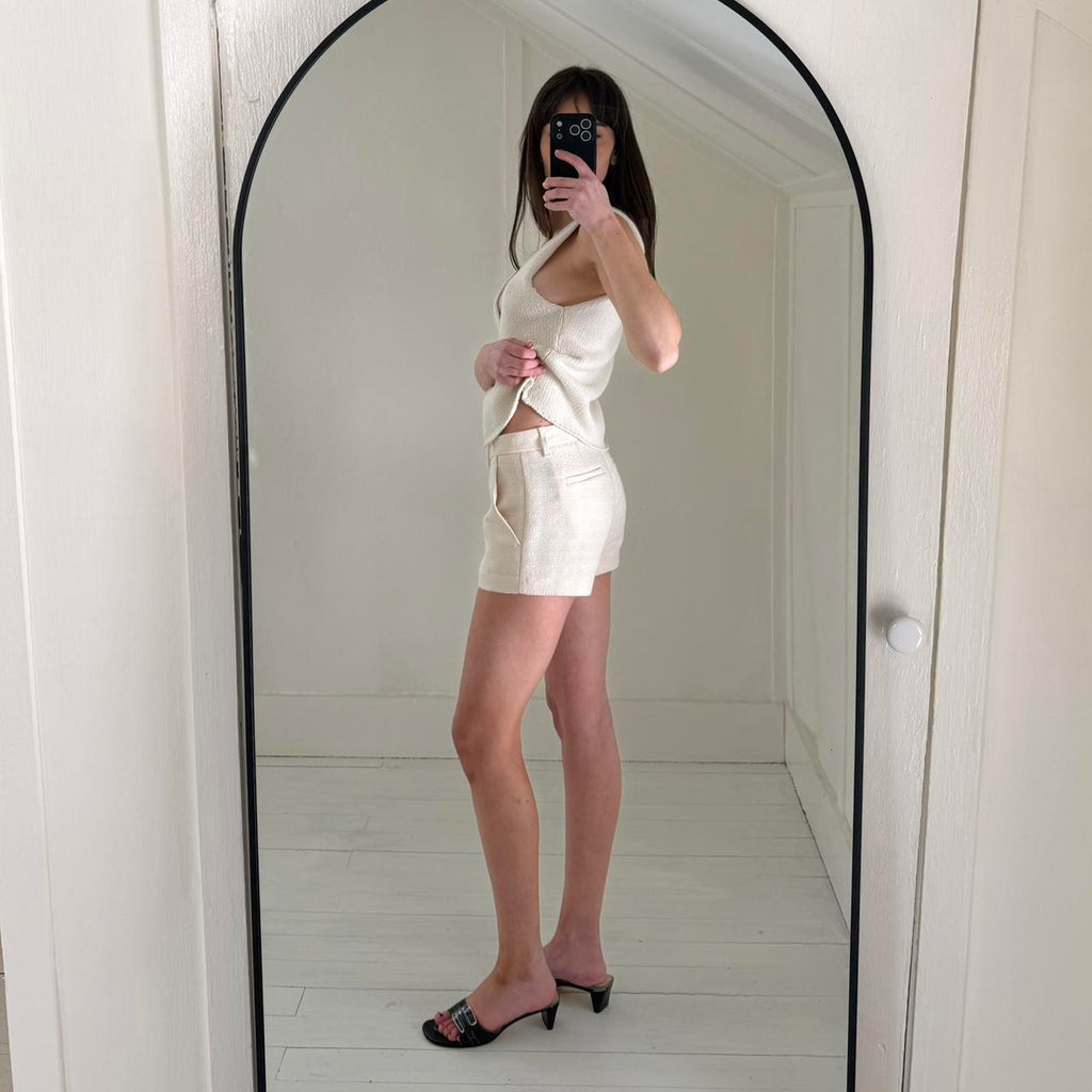 Banana Republic Jacquard Diamond Weave Mini Chino Shorts Size 0