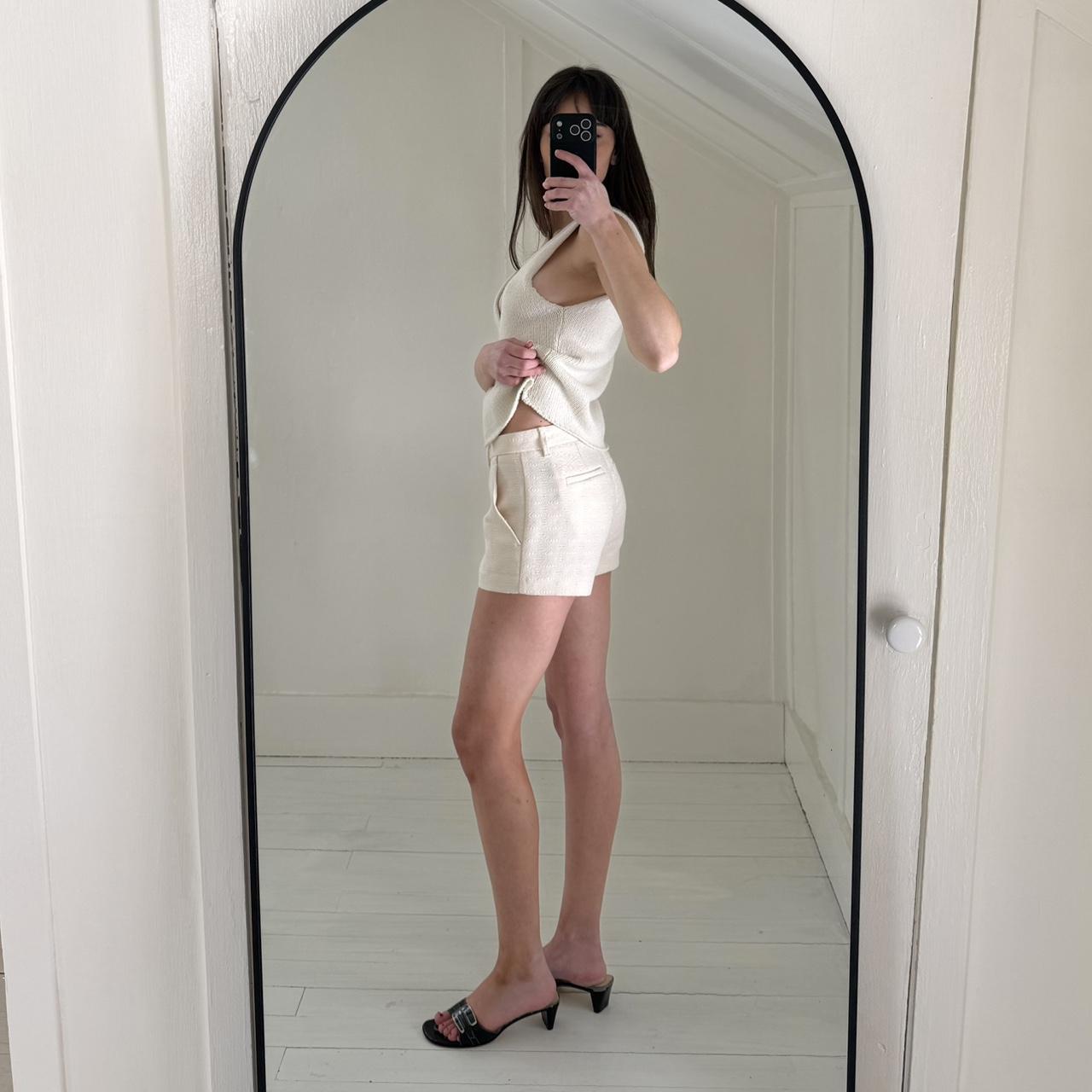 Banana Republic Jacquard Diamond Weave Mini Chino Shorts Size 0