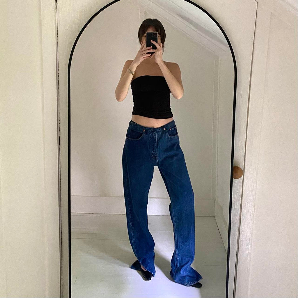 Aligrace / Levi’s 501 Vintage ‘93 Custom Mini Rise Slit Ankle Jeans Size 27