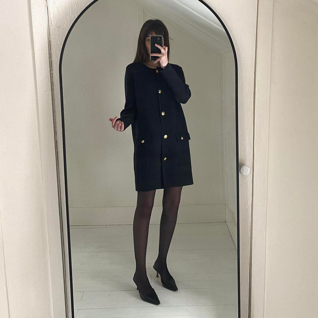 J. Crew Long Giselle Sweater Blazer in Black Size XS