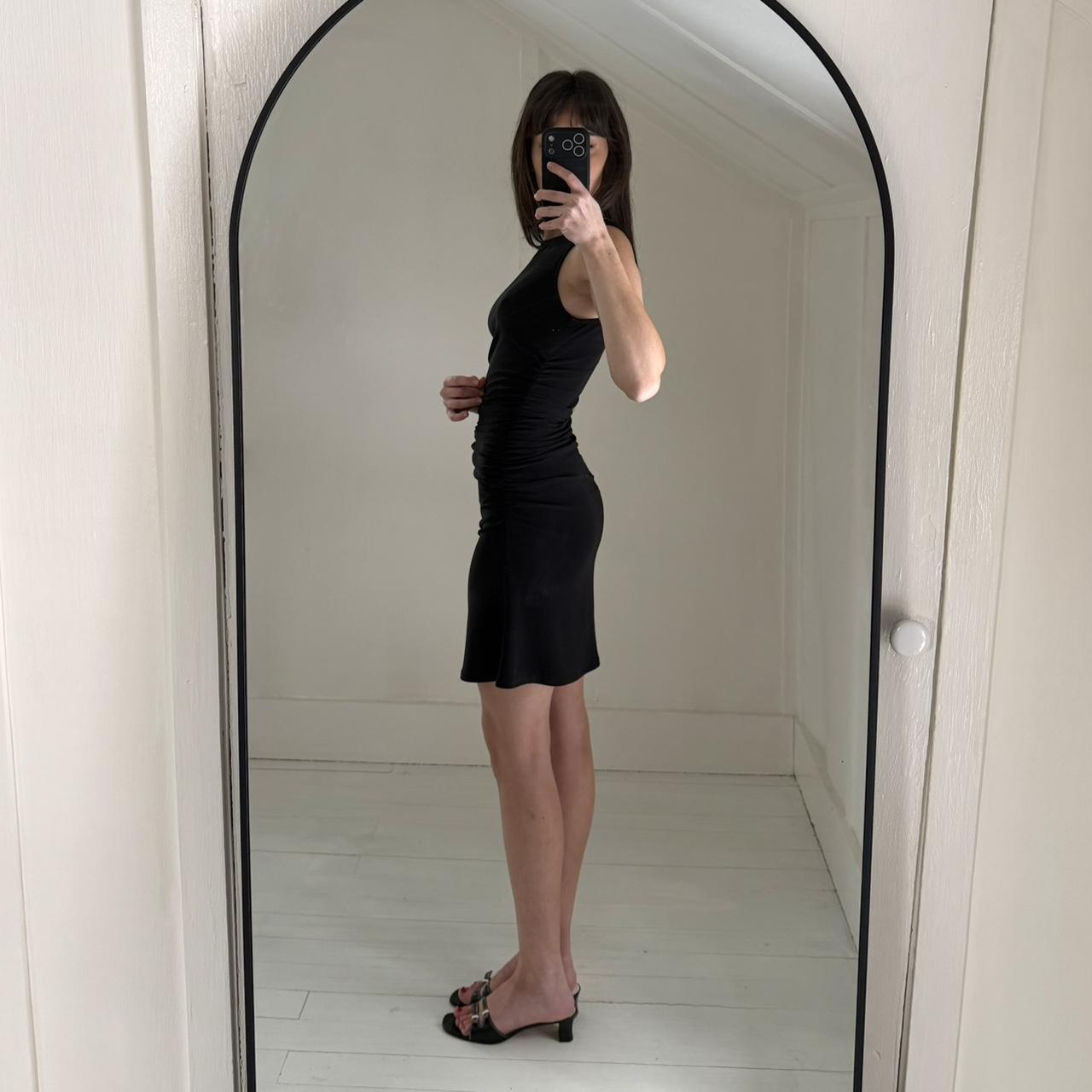 Free Press High Neck Ruched Bodycon Mini Dress Size S