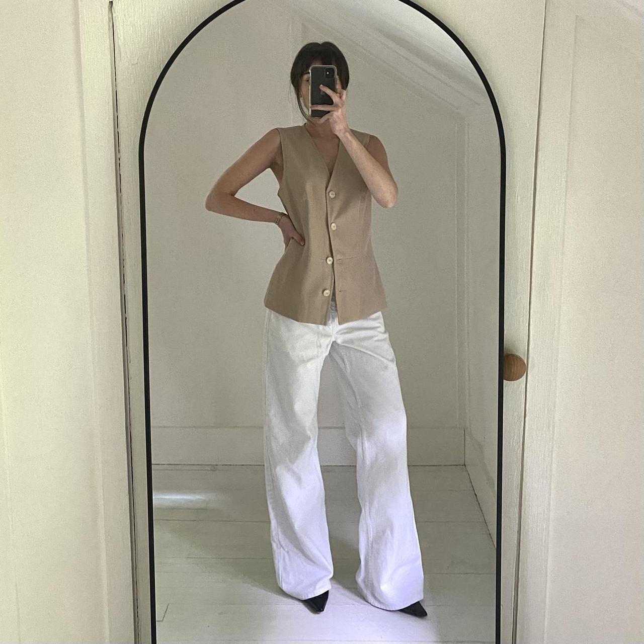 Tristan & Isuet Vintage Y2K Canvas Suit Vest Size 7