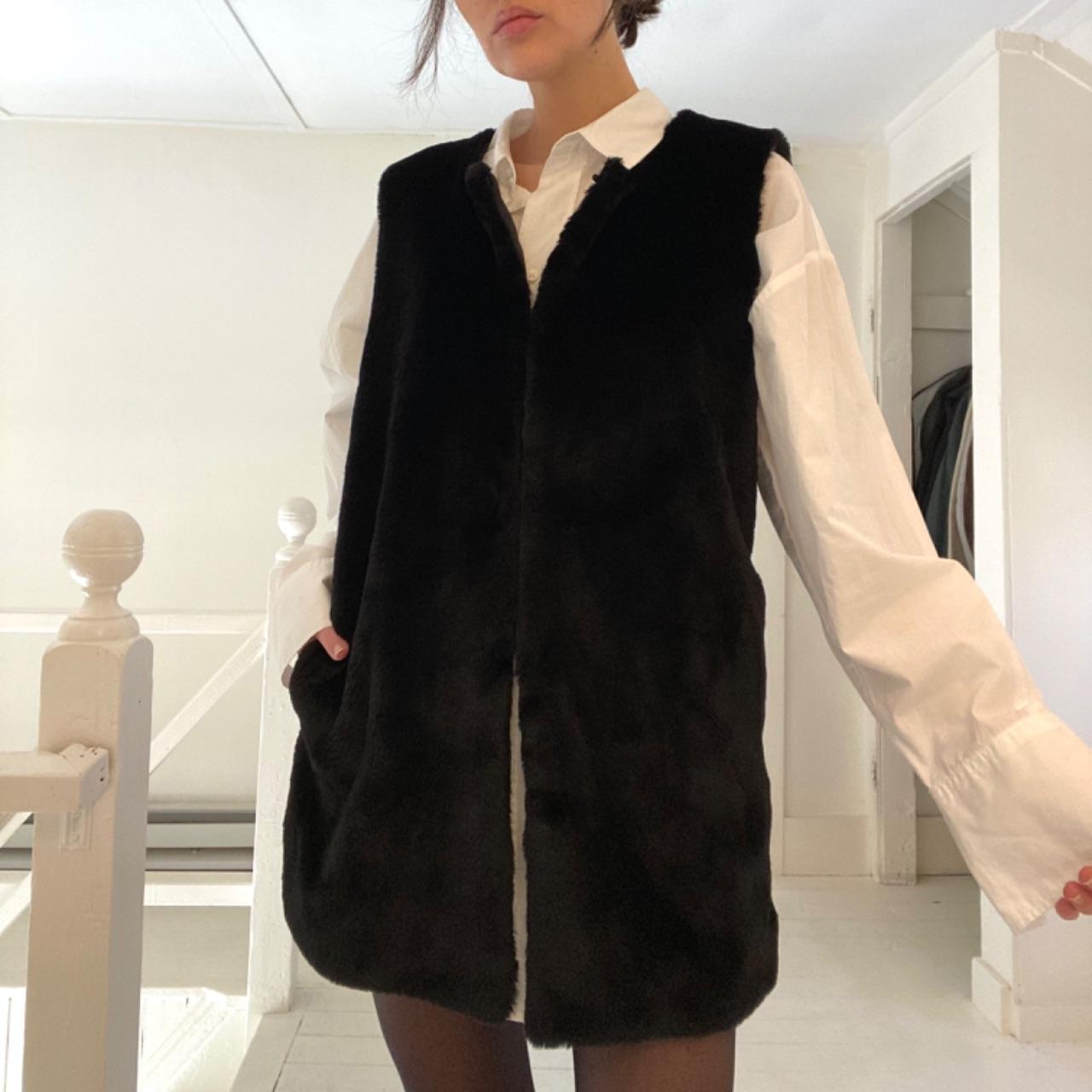 INC International Concepts Faux Fur Vest Size S/M