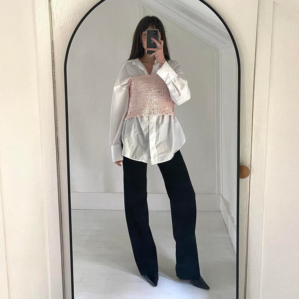 Hugo Buscati Collection Vintage 90s Sequin Tube Top Size 4