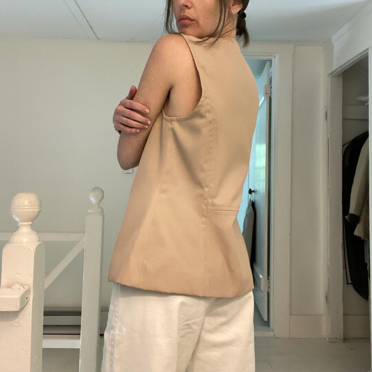 Tristan & Isuet Vintage Y2K Canvas Suit Vest Size 7