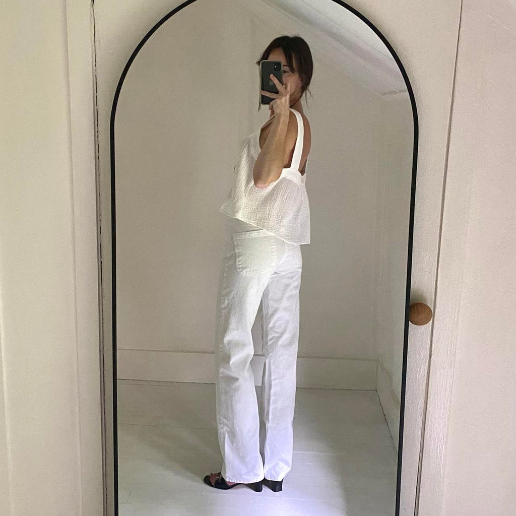 Rails Enya Square Neck Top in White NWT Size M