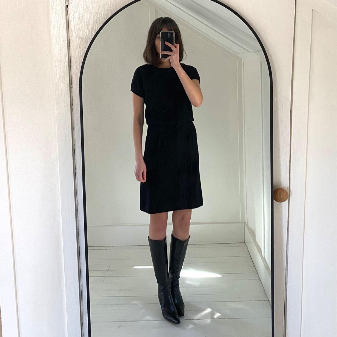 Barneys New York Co-Op Vintage Y2K Angora Cashmere Knit Mini Dress Size S