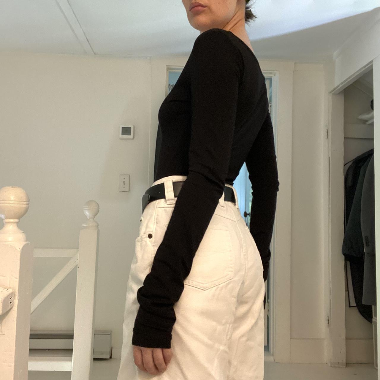 Remain Birger Christensen Nicole Long Sleeve Bodysuit Black Size 6