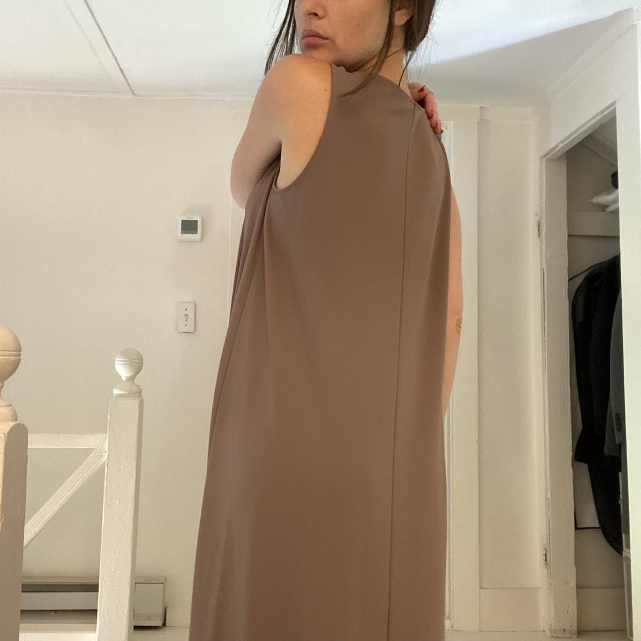 Lafayette 148 Matte Jersey Scoop Neck Maxi Dress Size S
