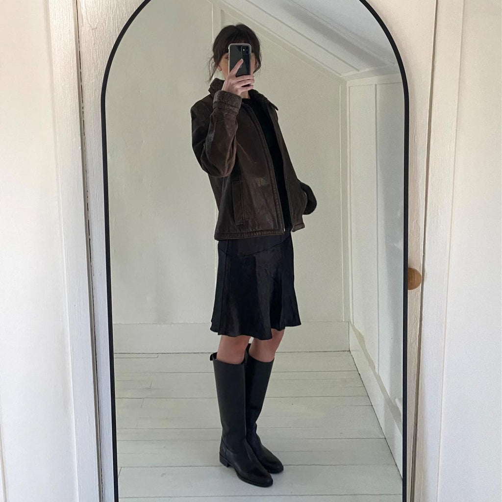 Hugo Buscati Collection Vintage 90s Shearling Leather Jacket Size S