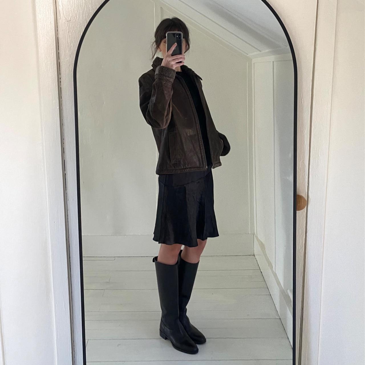 Hugo Buscati Collection Vintage 90s Shearling Leather Jacket Size S