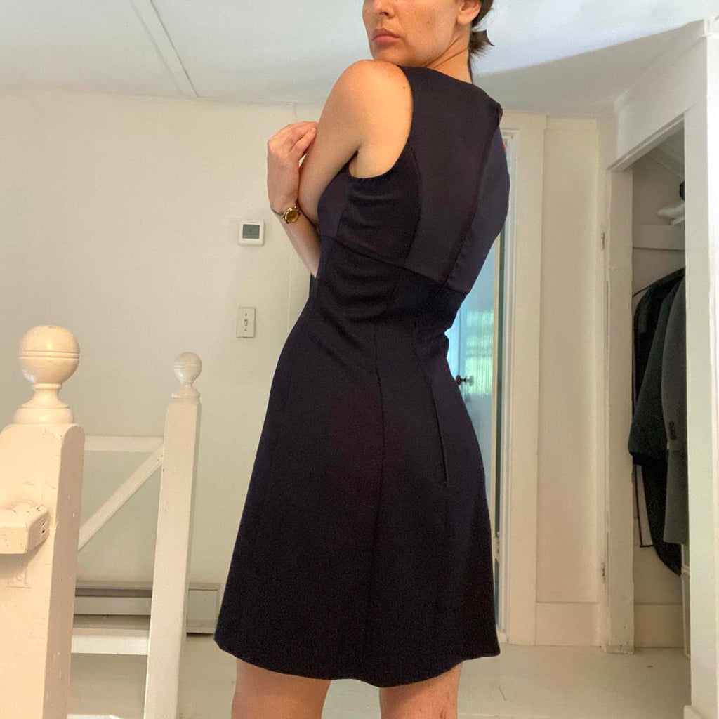 Alyn Paige Vintage 90s Satin Mini Sheath Dress Size 7/8