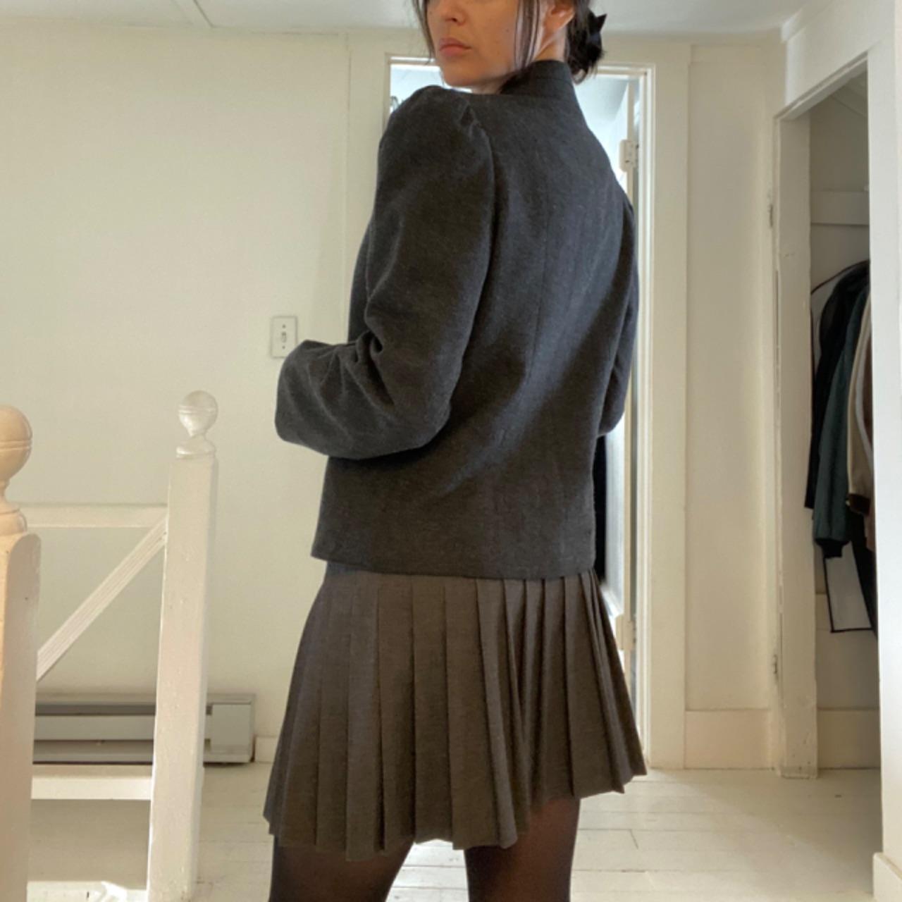 David Benjamin Vintage 80s Wool Asymmetric Cross Front Blazer Size 11/12