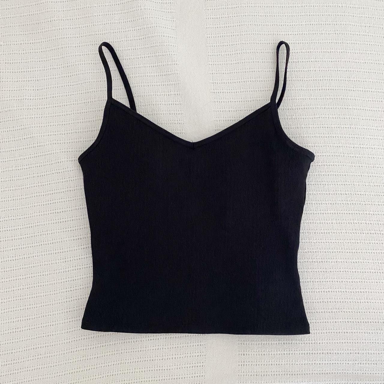GapFit Blackout Rib Cami in True Black Size S Tall