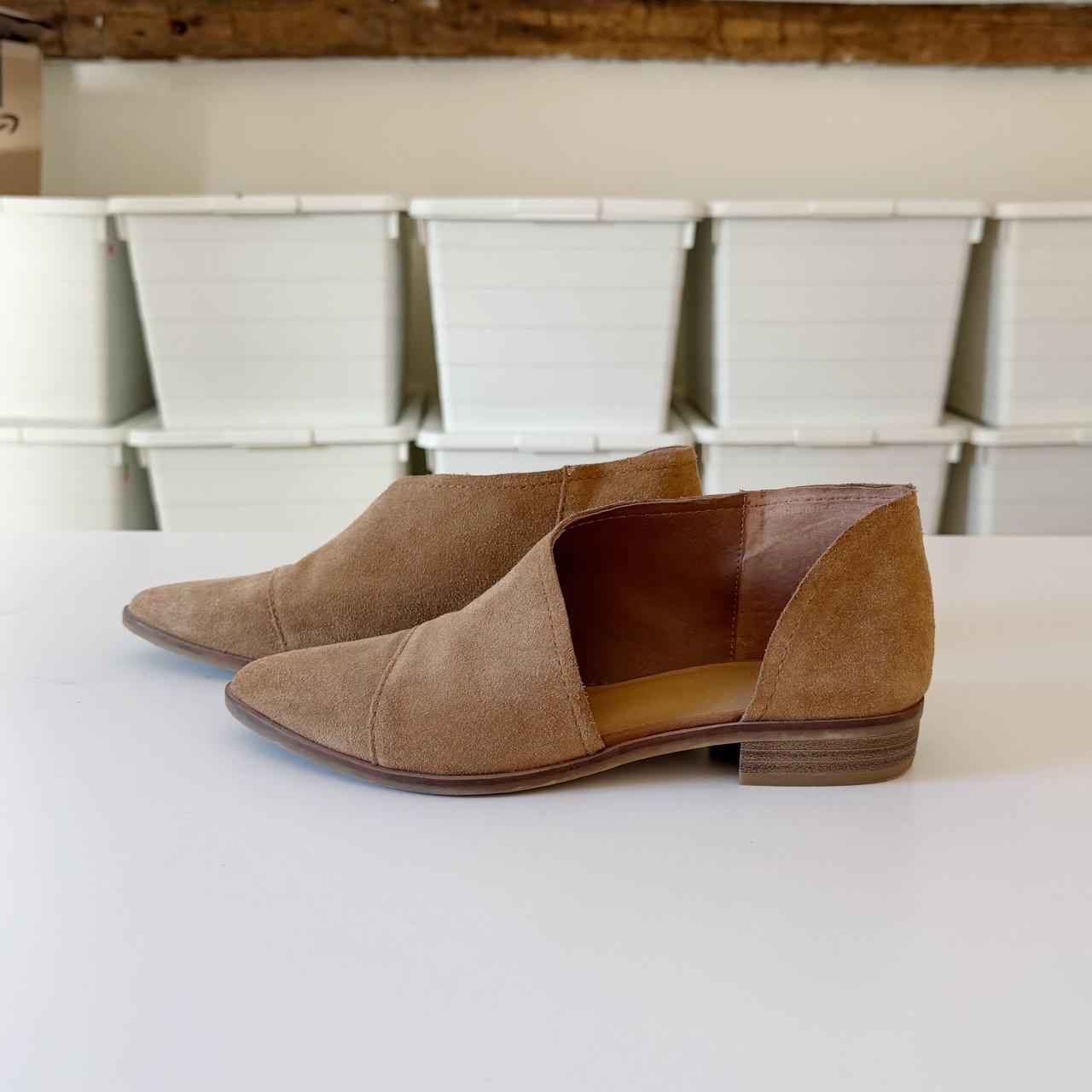 Crown Vintage Shay Suede D’Orsay Flat Ankle Boot Size 6.5