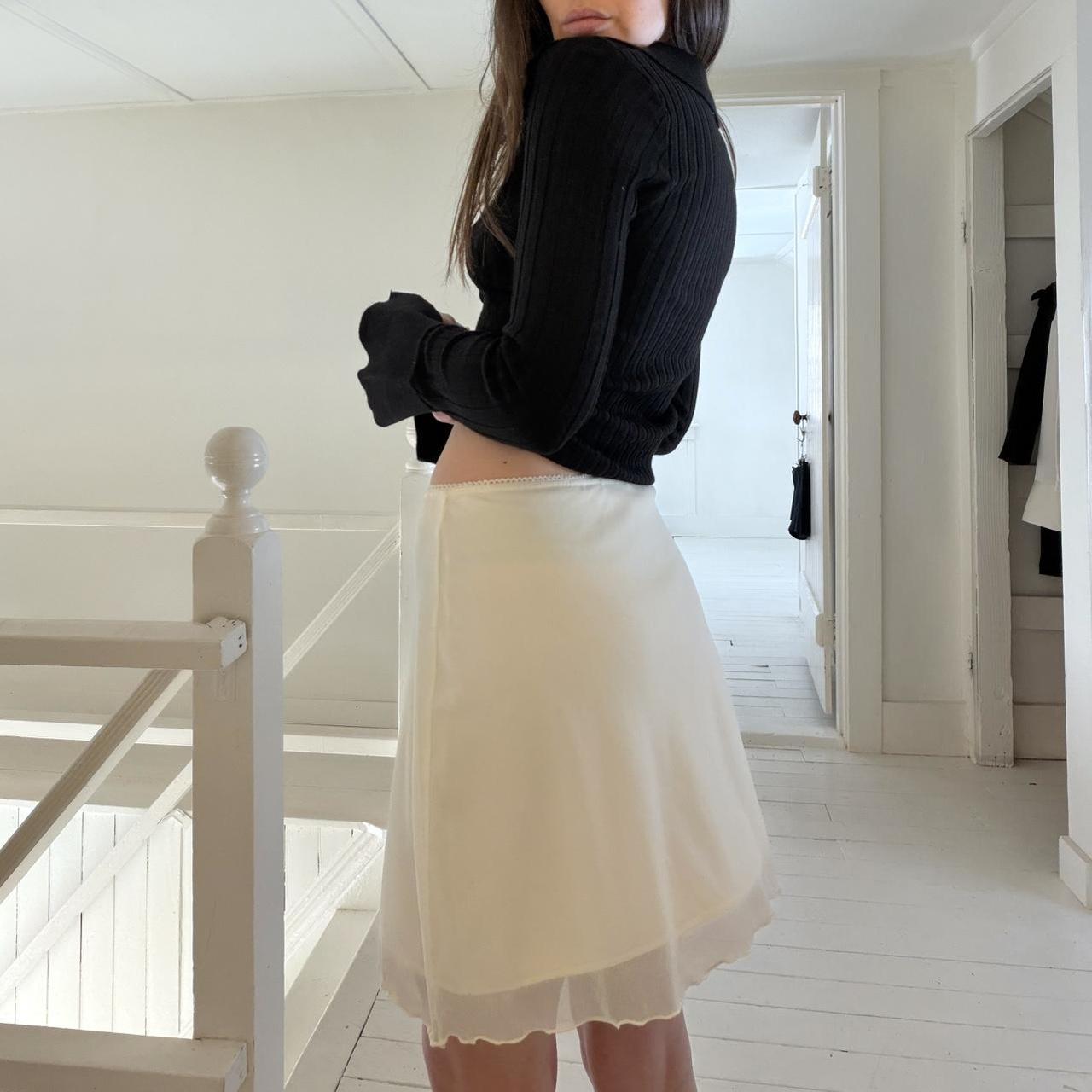 Brandy Melville Ciara Mesh Overlay Mini Skirt OS