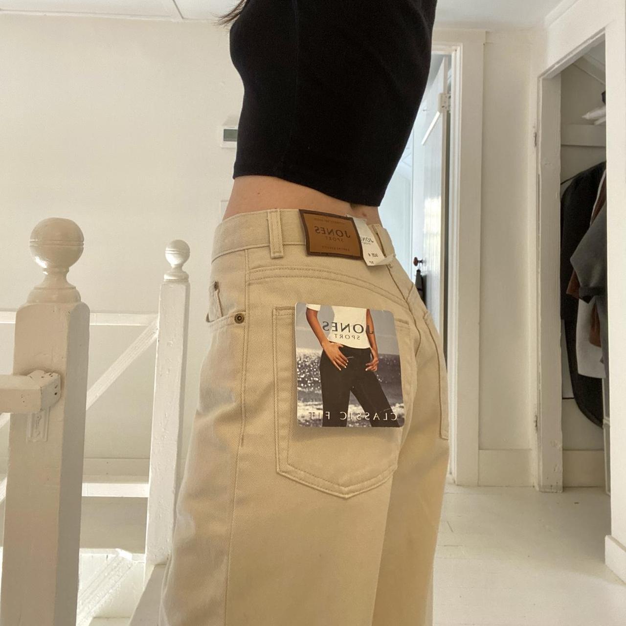 Jones Sport Vintage Y2K Straight Leg 5 Pocket Jean in Winter Wheat NWT Size 6