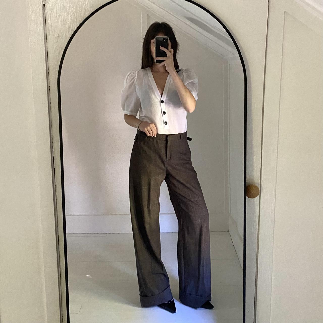 G. Label by Goop Marcia Linen Puff Sleeve Top in White Size 8