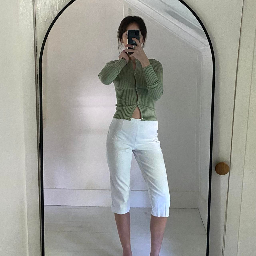 Giu Giu Nonna Pearl Cardigan in Clay Size M