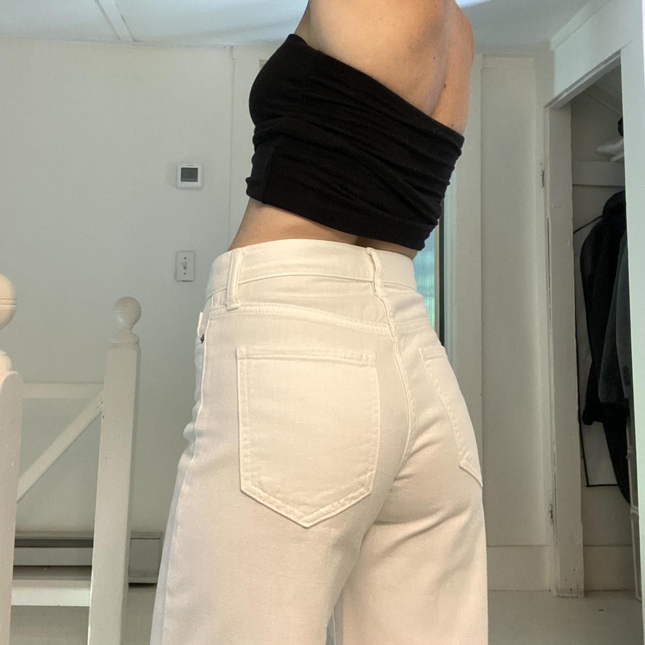 Banana Republic High Rise Wide Leg Jeans in Pure White Size 24/00 Tall