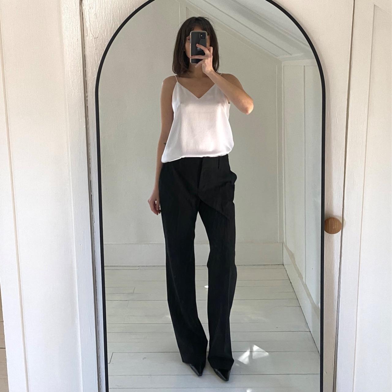 Calvin Klein V Neck Camisole Top in White Size PS