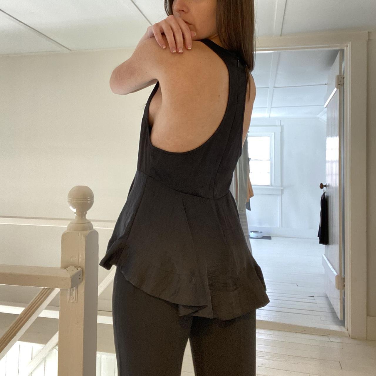 Silence + Noise / Urban Outfitters Satin Peplum Camisole Top Size M