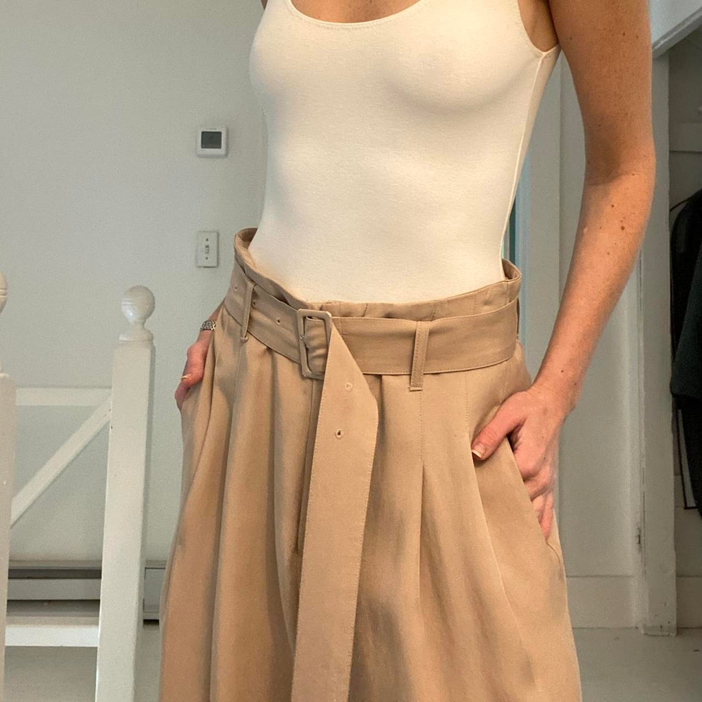 Blossom Wide Leg Belted Trousers Size 2