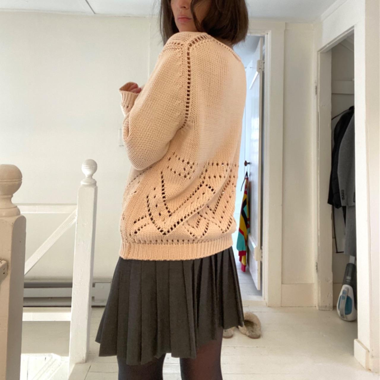 Paul & Joe Sister Bernie Chunky Knit Eyelet Sweater Size 2