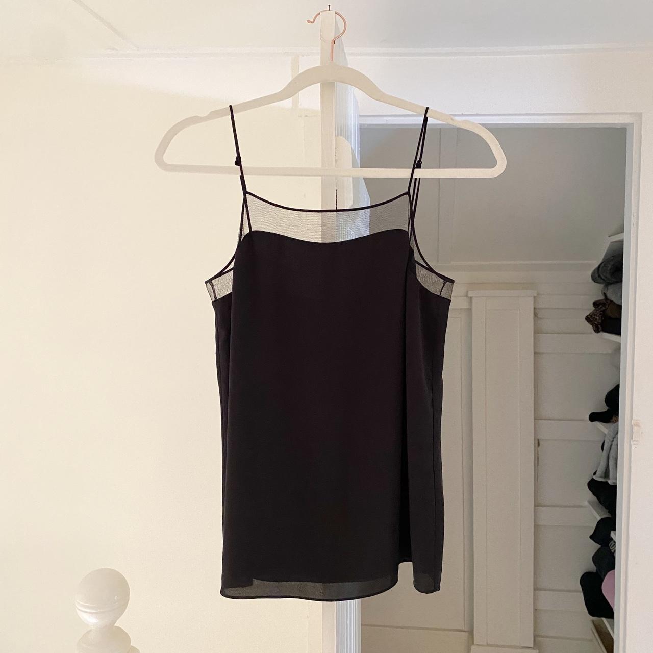 Babaton / Aritzia Sheer Mesh Trim Camisole Top Size XS