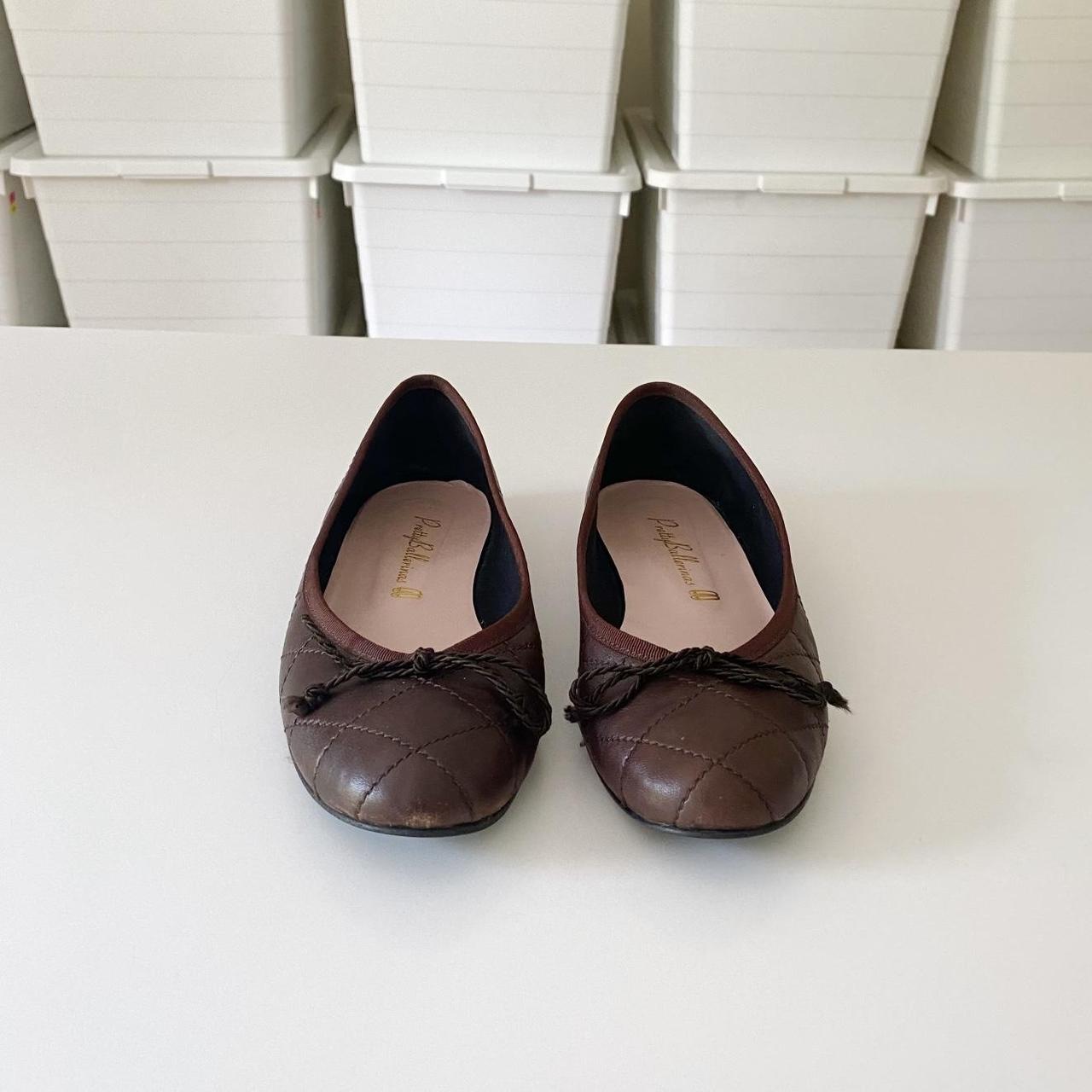 Pretty Ballerinas Rosario Quilted Leather Ballet Flats Size 39