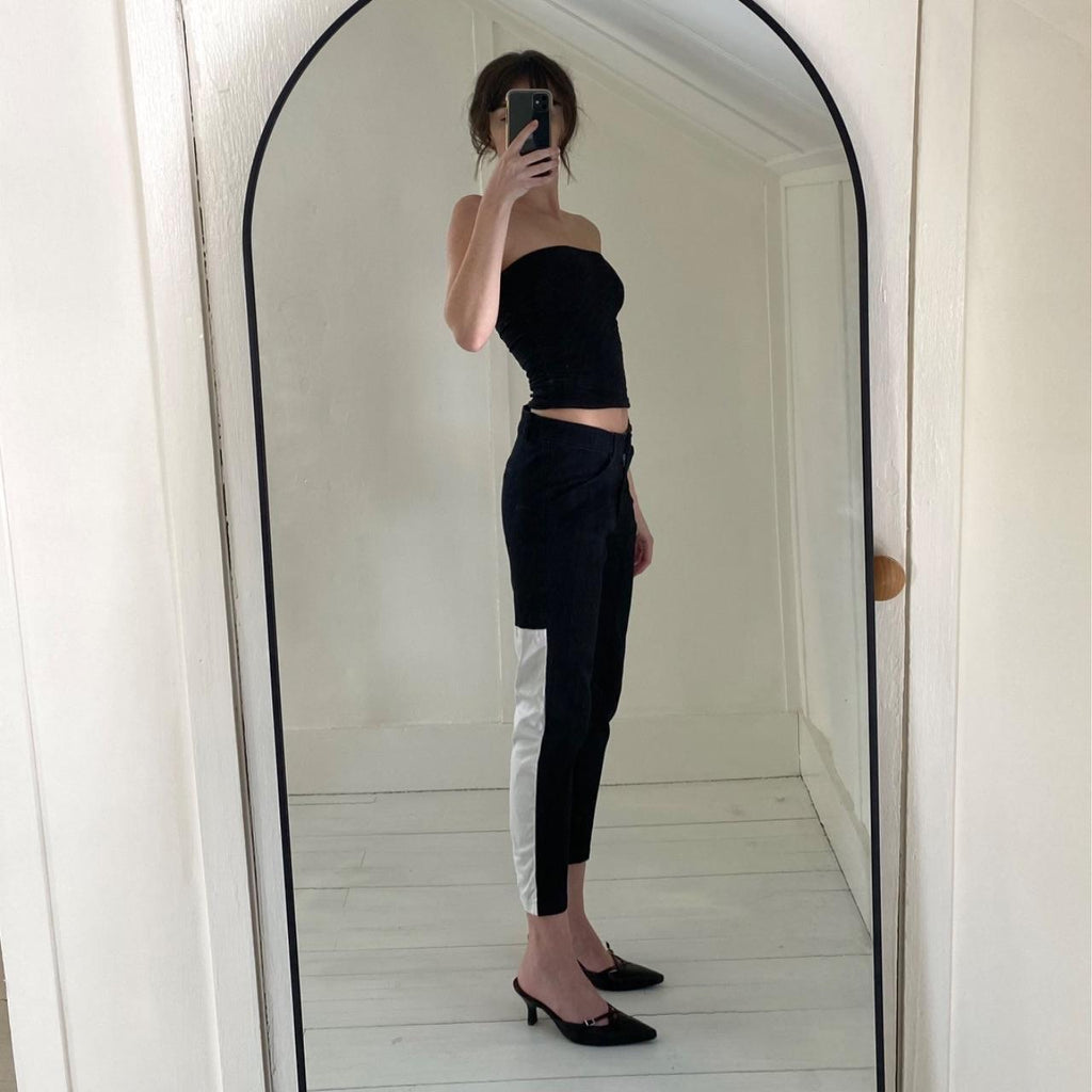 Suboo Salesman Cropped Cigarette Leg Trousers Size 4